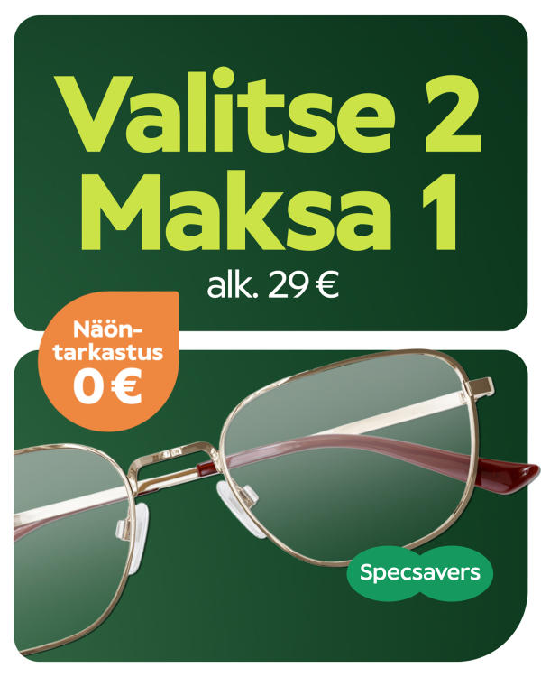 ALE- kahdet silmälasit yksien hinnalla