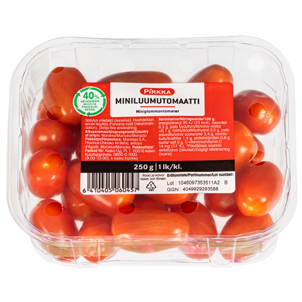 Pirkka miniluumutomaatti 250g 