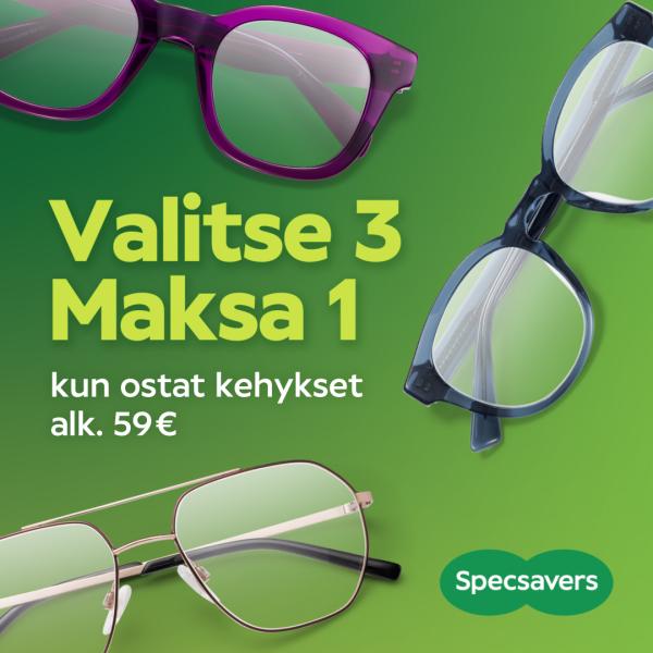 Valitse 3 maksa 1